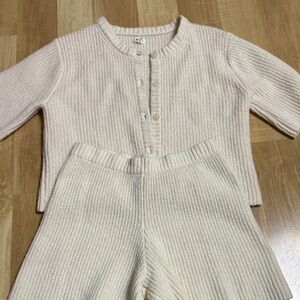 Aerie Cream Knit Set